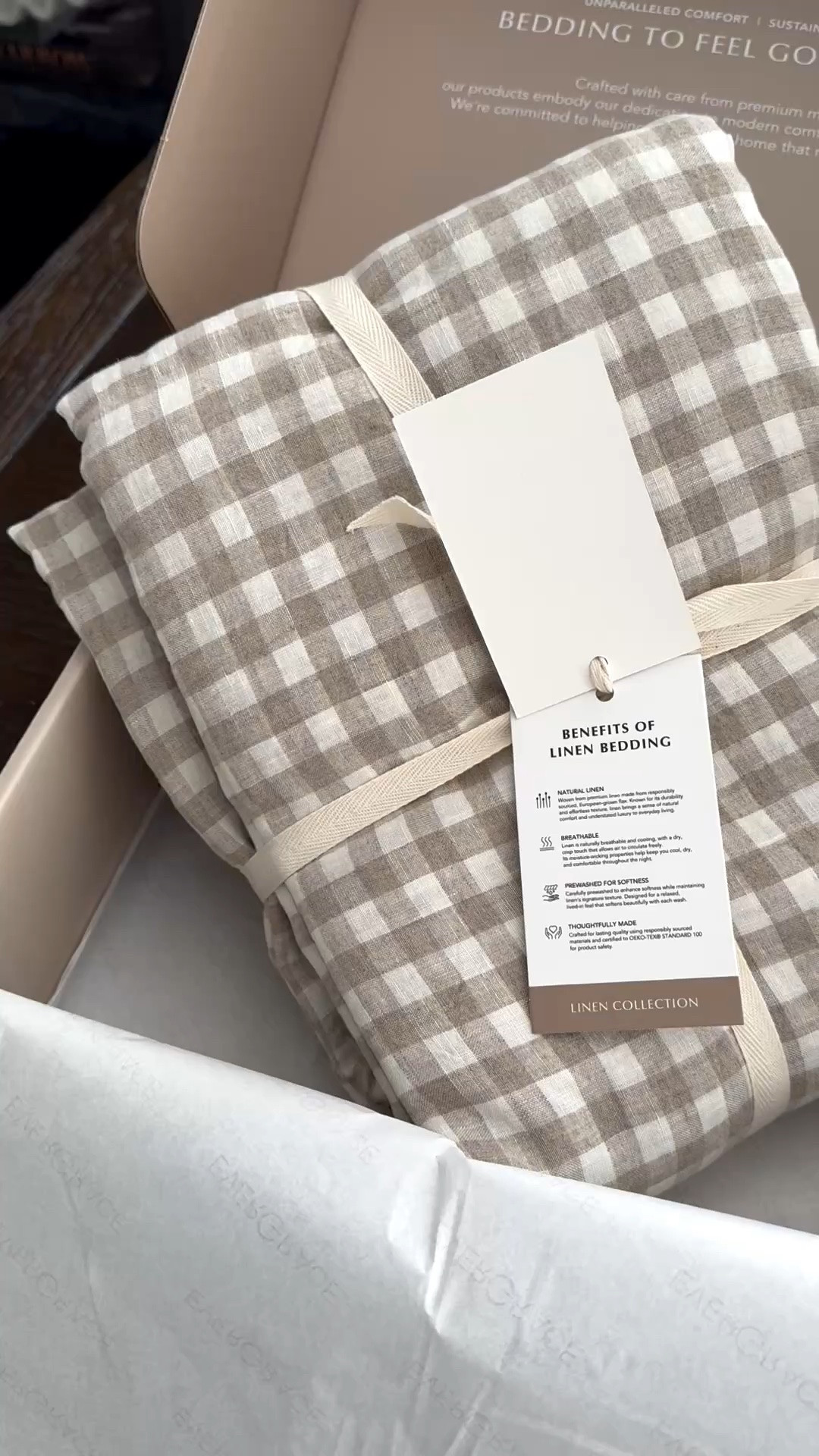 Beautiful gingham European flax linen duvet set! Perfect for fall🍂

#LTKHome