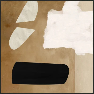 Neutral Study 2 - Floater Frame Print on Canvas | Wayfair North America
