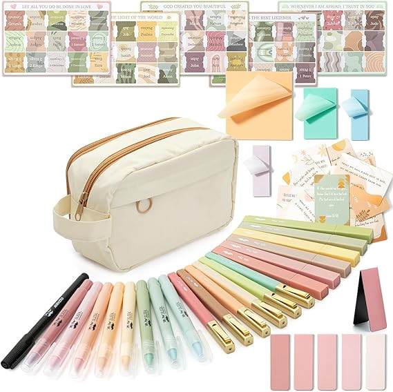 Mr. Pen- Bible Journaling Kit, Bible Study Supplies, No Bleed Bible Highlighters and Pens No Blee... | Amazon (US)