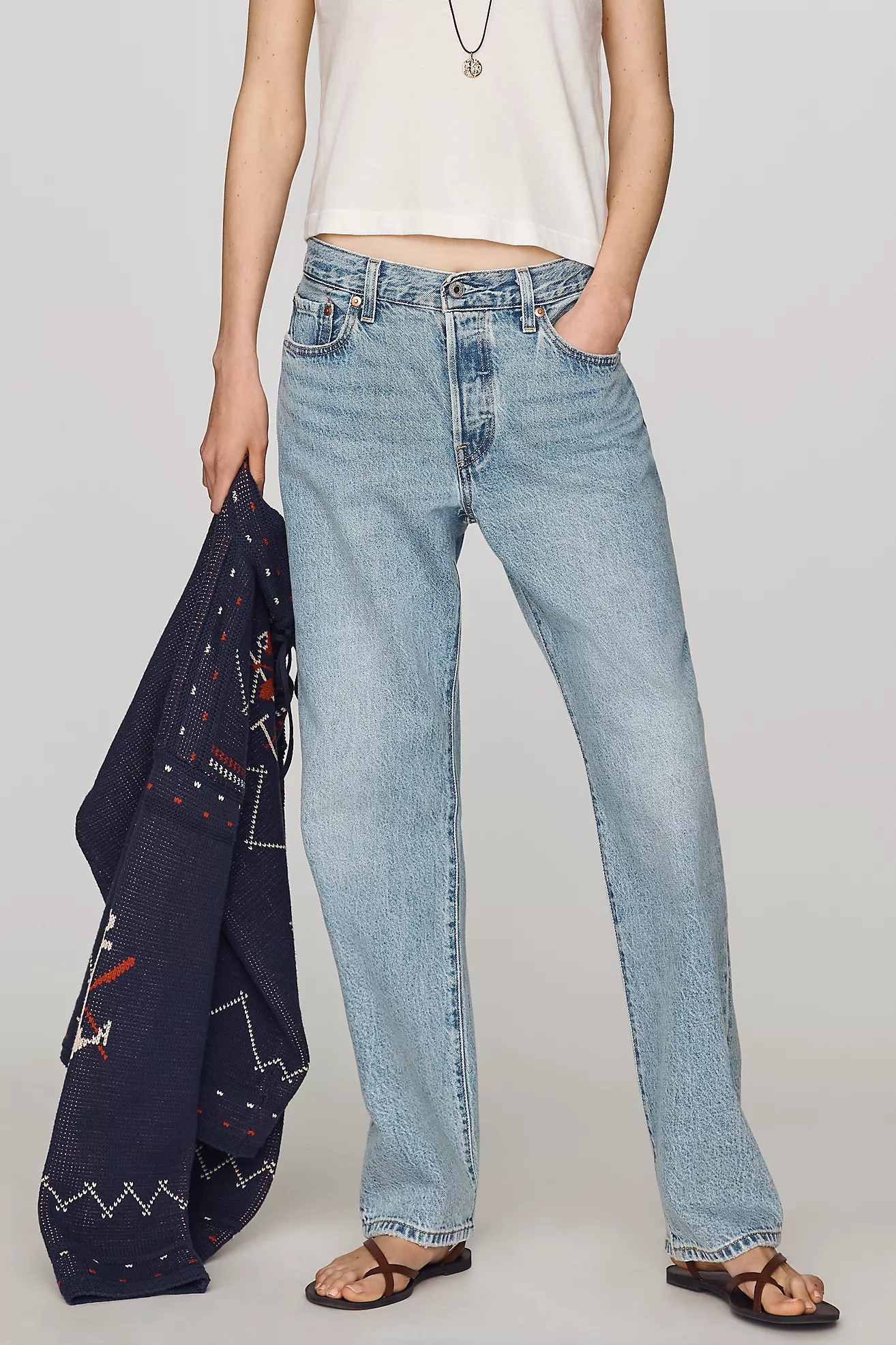Levi's 501 90s High-Rise Straight-Leg Jeans | Anthropologie (US)