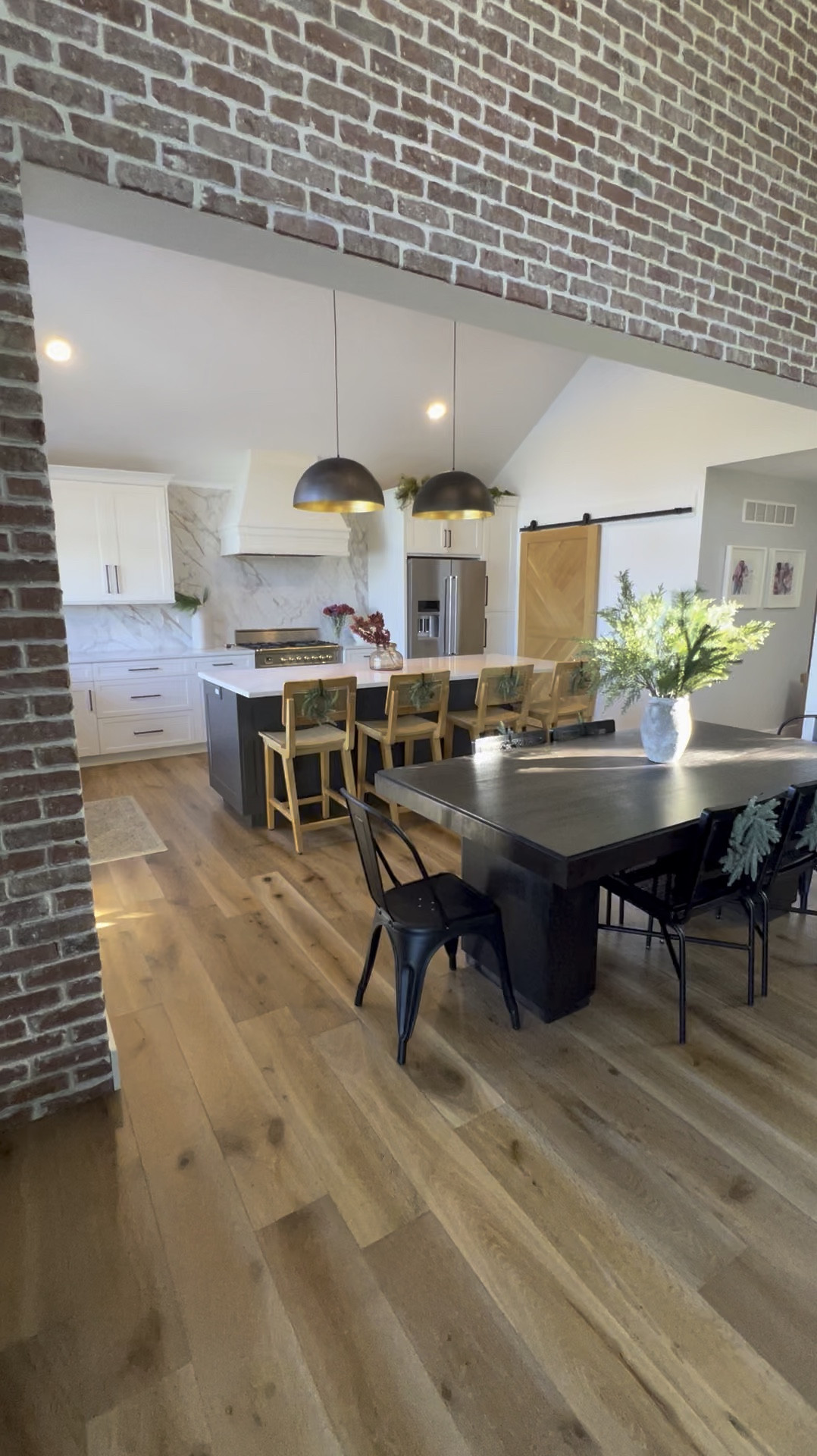 Kitchen dining table. Bar stools. Lighting. Home decor. Chair. Walmart home 

#LTKHome #LTKFamily #LTKWatchNow