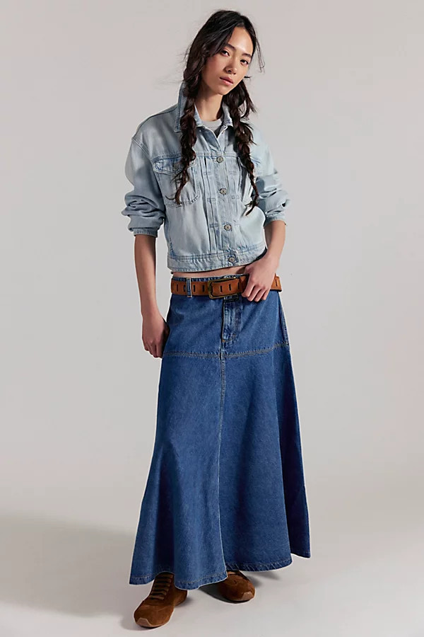 Closed Long Denim Skirt | Free People (Global - UK&FR Excluded)