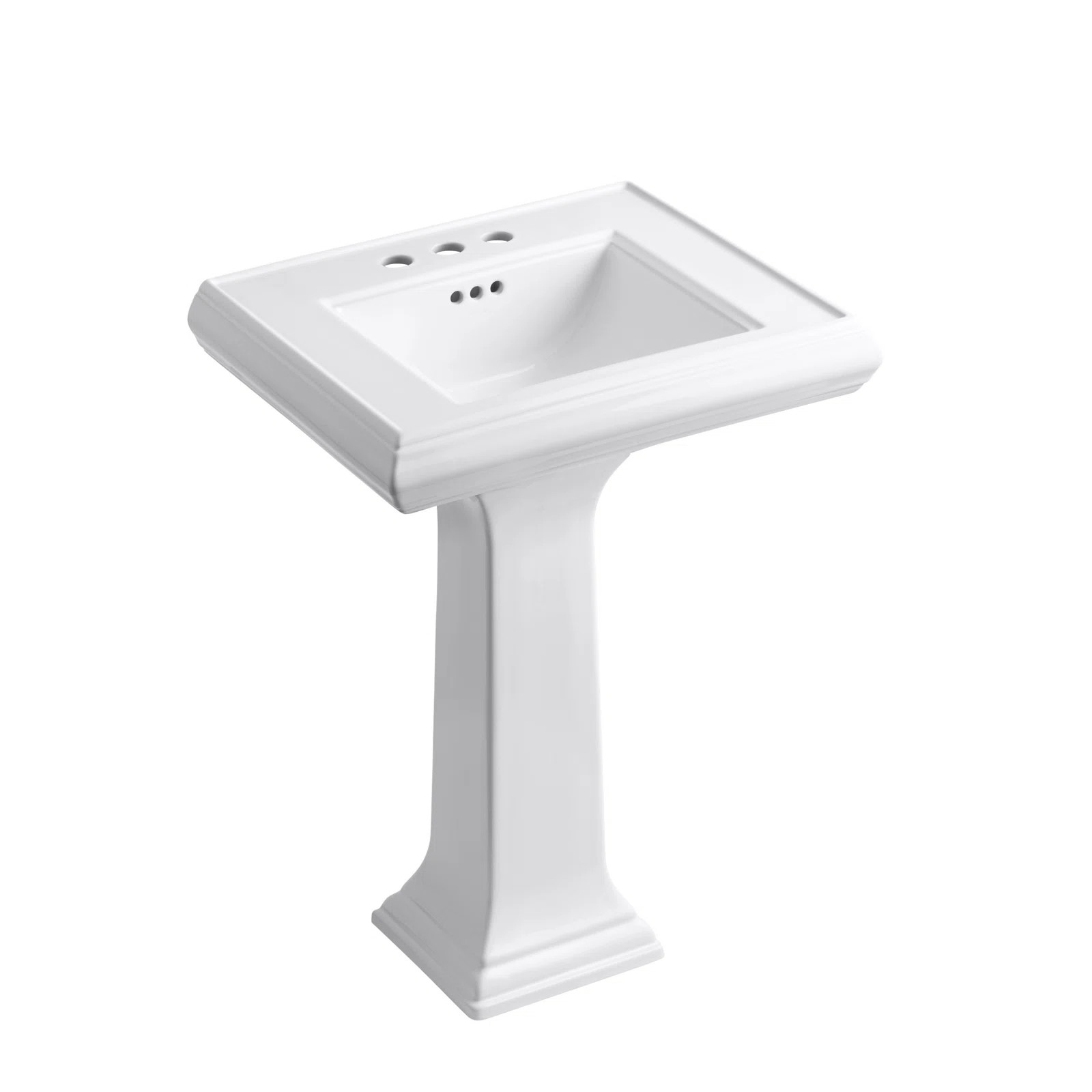 Memoirs® 26.375" Tall Rectangular Pedestal Bathroom Sink with Overflow | Wayfair North America