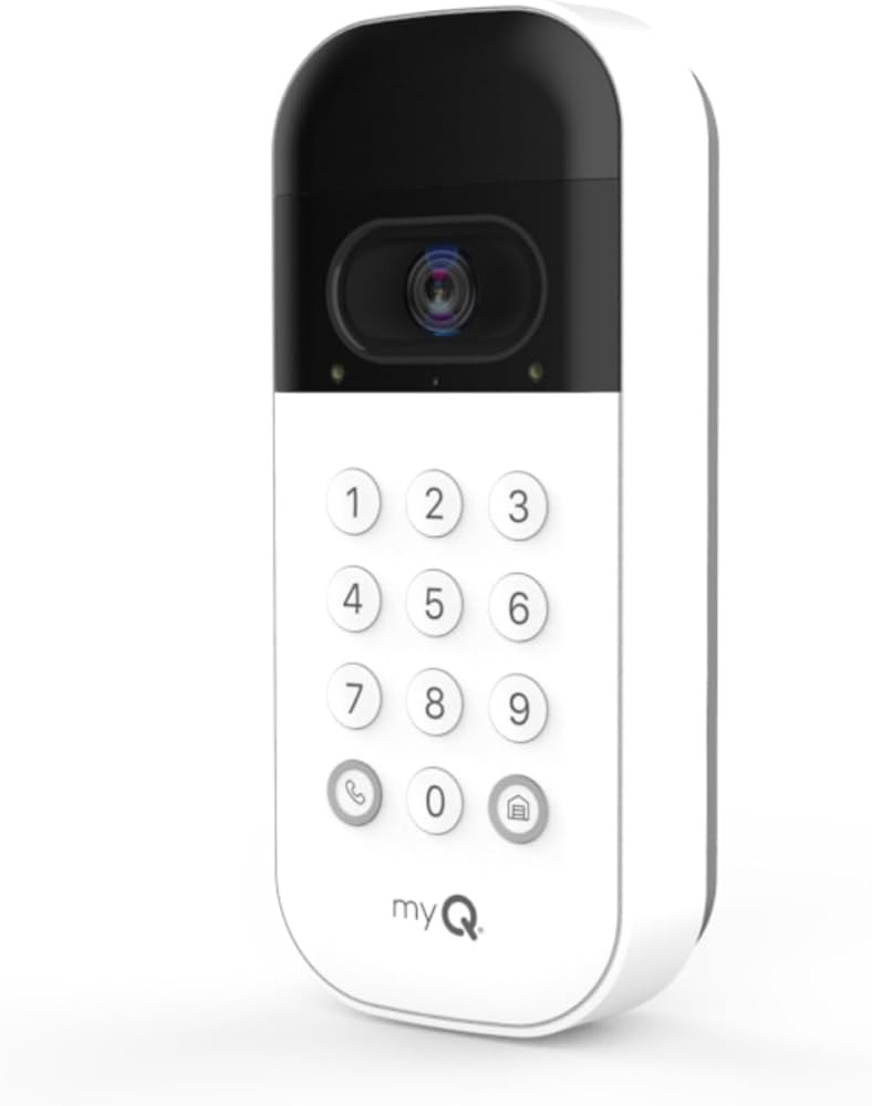 myQ Smart Garage Door Video Keypad with Wide-Angle Camera,Customizable PIN Codes,and Smartphone C... | Amazon (US)
