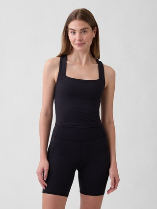 GapFit Studio Recycled Squareneck Brami | Gap Factory