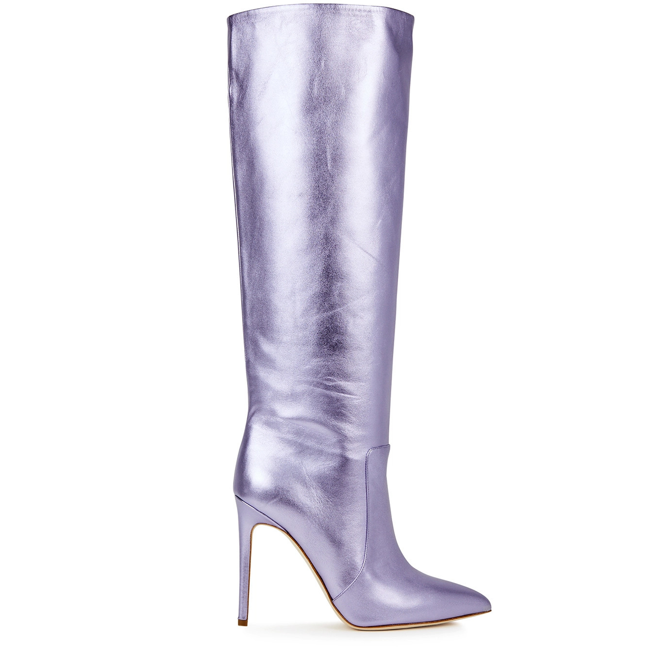 Paris Texas 105 Metallic Leather Knee-high Boots - Lilac - 3 | Harvey Nichols (Global)