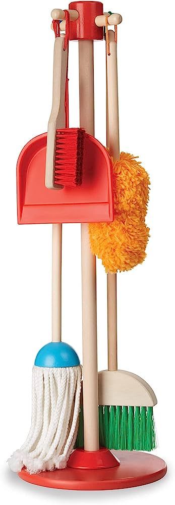 Amazon.com: Melissa & Doug Let's Play House Dust! Sweep! Mop! 6 Piece Pretend Play Set - Toddler ... | Amazon (US)