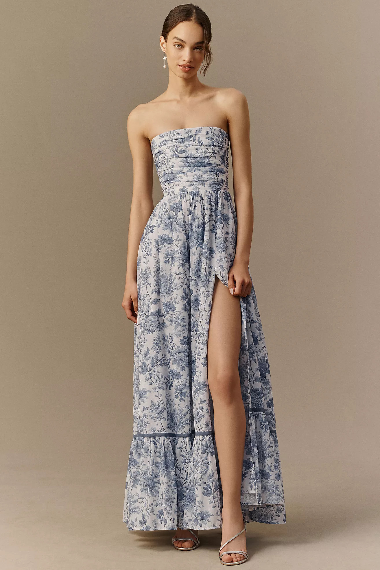 V. Chapman Regina Strapless Maxi Dress | Anthropologie (US)