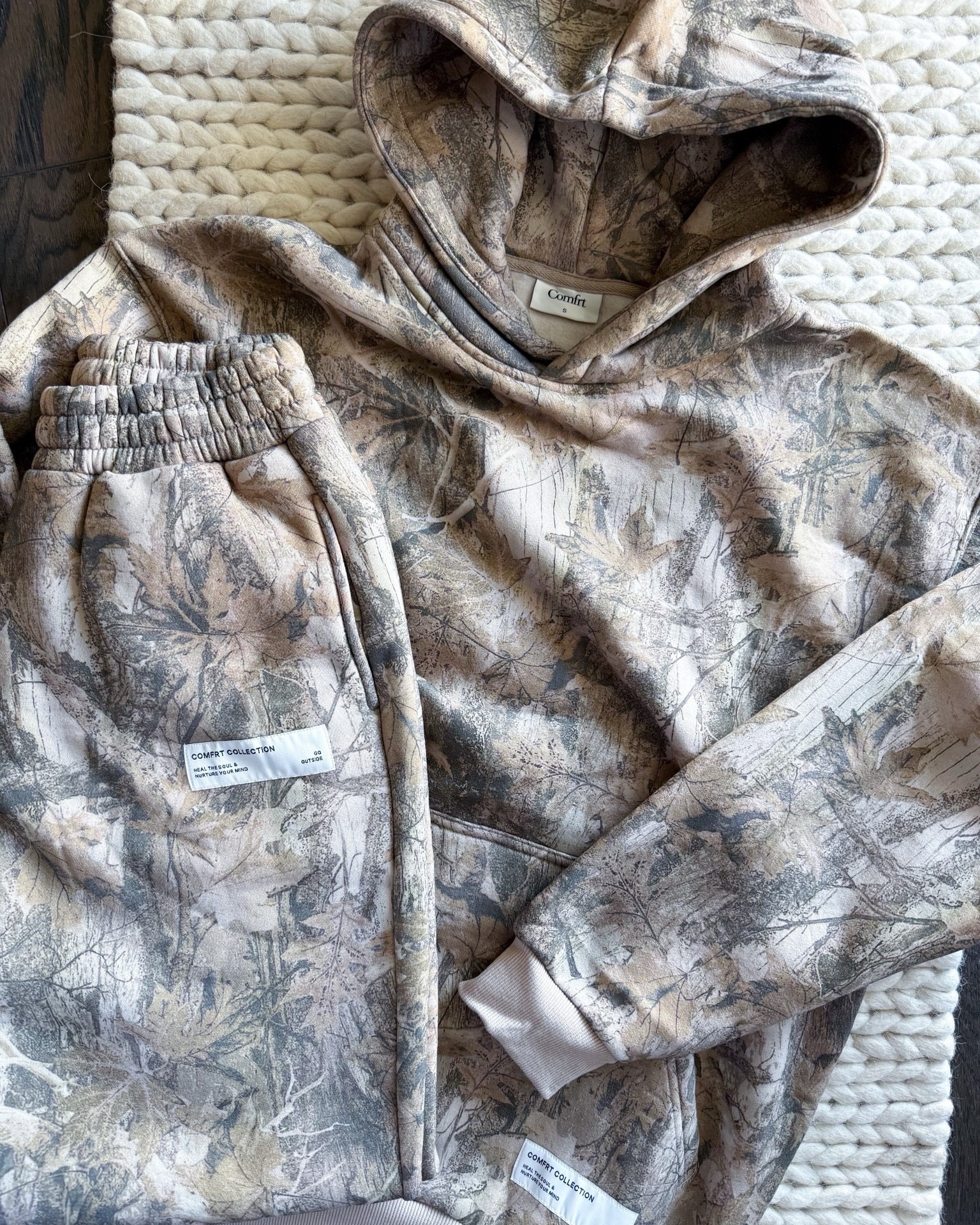 Comfrt hoodie & jogger sets in the dreamiest ultra soft fleece, oversized fit, elevated off duty style. The ultimate cozy but polished everyday uniform you’ll live in all season. Thick, structured fabric that still feels buttery soft, perfectly slouchy without looking sloppy, & easy to dress up with sneakers or boots. Ideal for school drop off, travel days, work from home, weekend errands, game nights, cabin trips, & everything in between. 

matching sweatsuit - comfy set - lounge set - fall outfit - winter outfit - cozy outfit - neutral aesthetic - pink sweatsuit - camo sweatsuit - airport outfit - travel outfit - mom life style - off duty look - casual chic - athleisure wear - everyday basics - capsule wardrobe staple - oversized hoodie - jogger set - relaxed fit - street style - comfy but cute - work from home outfit - errand outfit - layering essential - minimal style - elevated basics

#LTKmomlife #LTKootd #LTKActive