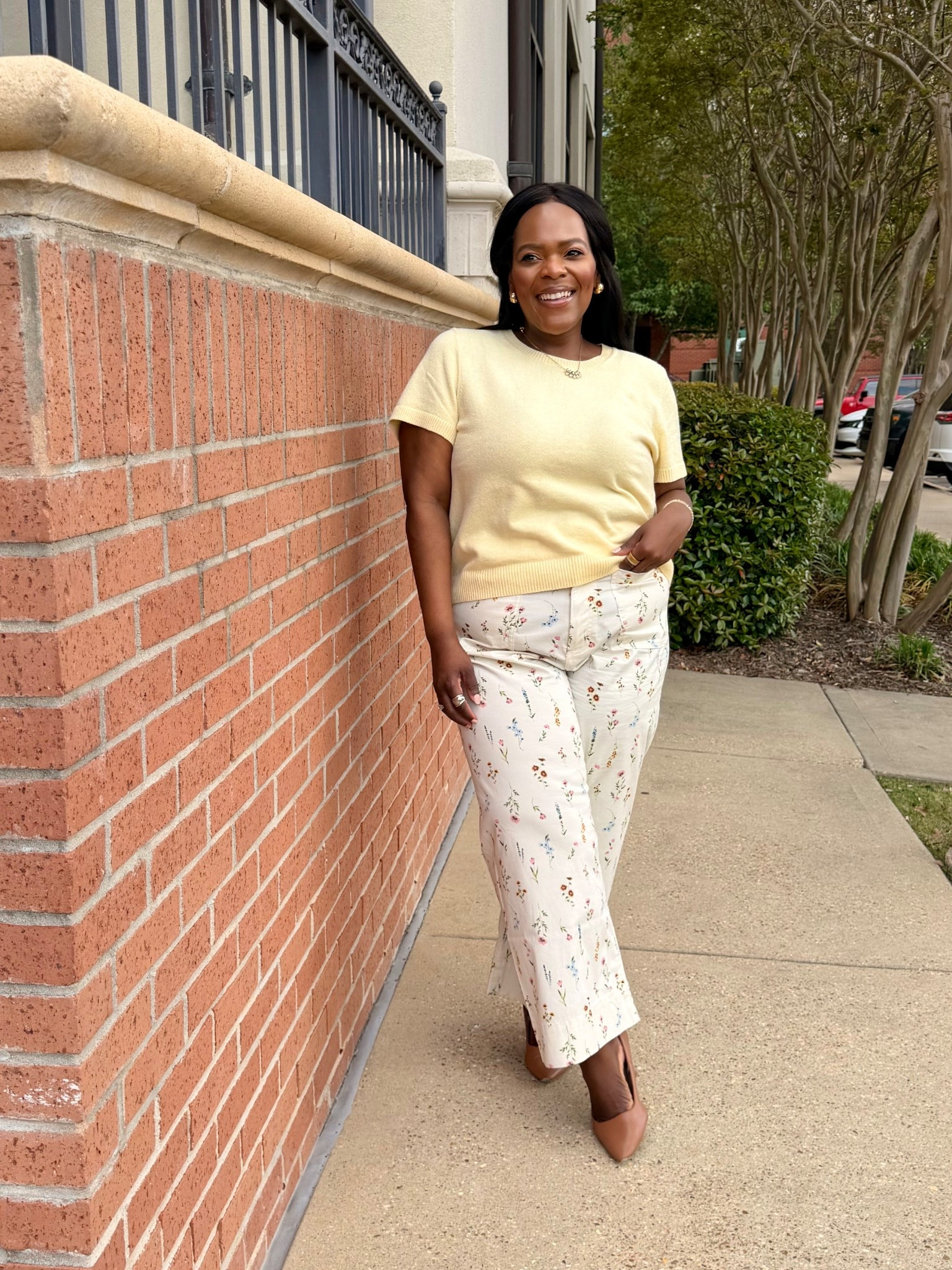 The cutest wide leg crop pants from LC Lauren Conrad’s line at @Kohl's - true to size fit. I’m wearing the 14, but have another color in my cart in the size 12. 💛💛💛

#LTKgrwm #LTKootd #LTKWorkwear