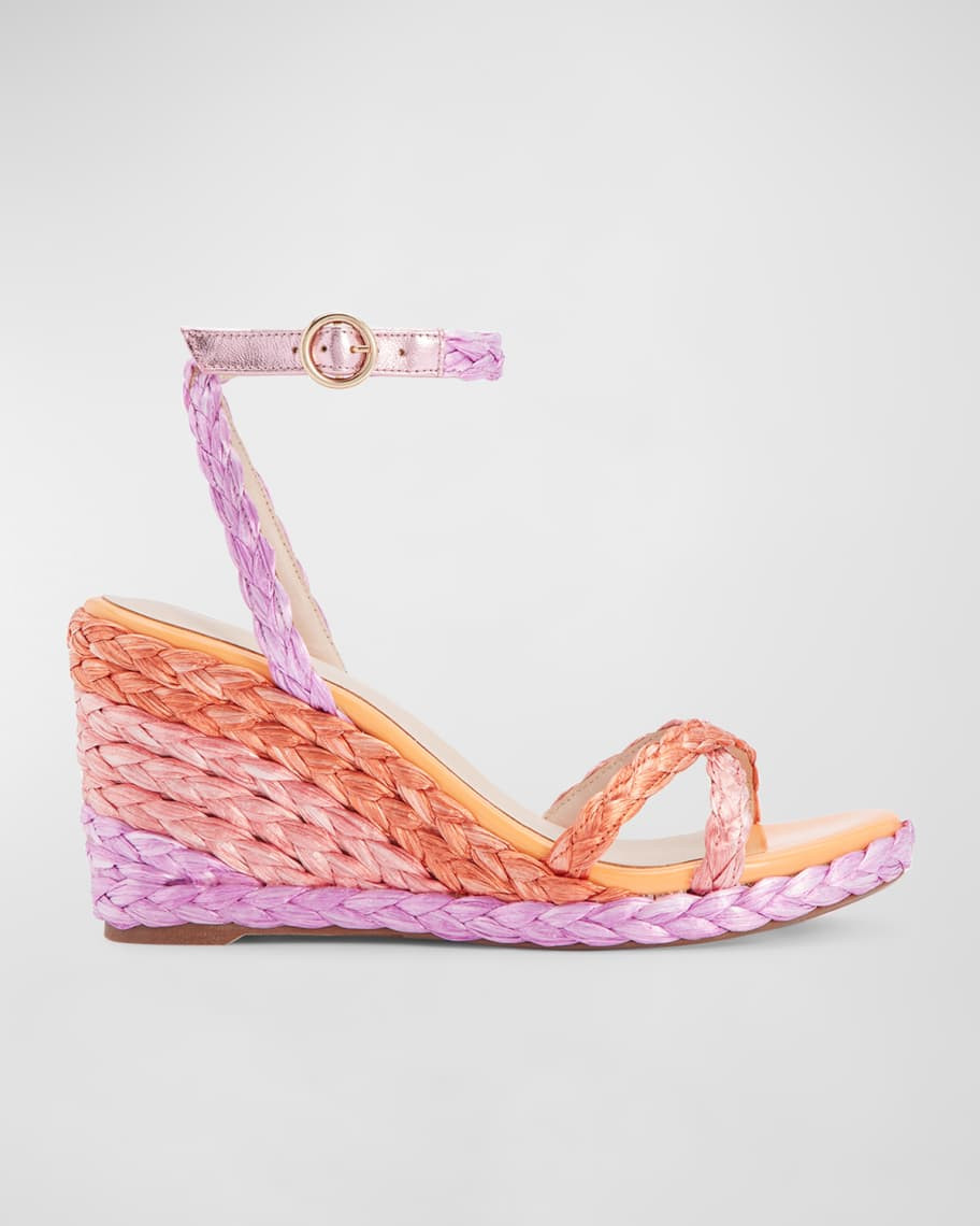 Ines Wedge Raffia Espadrilles | Neiman Marcus