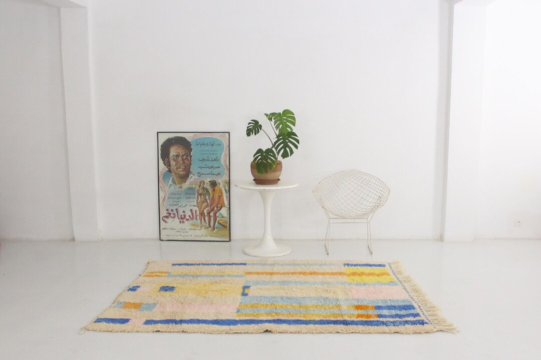 Contemporary Moroccan Rug COLORBLOCK 5 Ft 10 Ft X 7 Ft 9 / 175 - Etsy | Etsy (US)