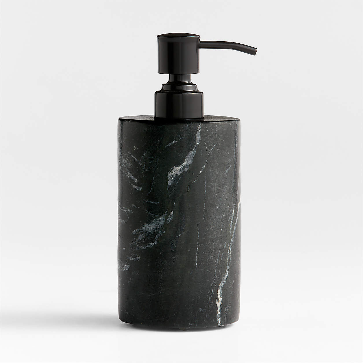 Bleecker Black Marble Soap Pump + Reviews | Crate & Barrel | Crate & Barrel