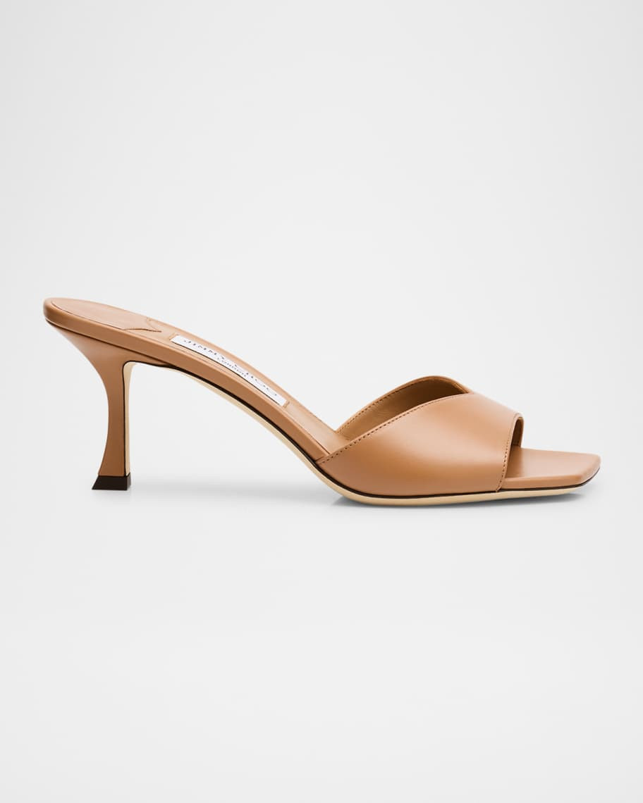 Jimmy Choo Skye Leather Slide Sandals | Neiman Marcus