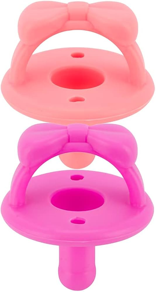 Itzy Ritzy Silicone Pacifiers for Newborn - Sweetie Soother Pacifiers Feature Collapsible Handle ... | Amazon (US)