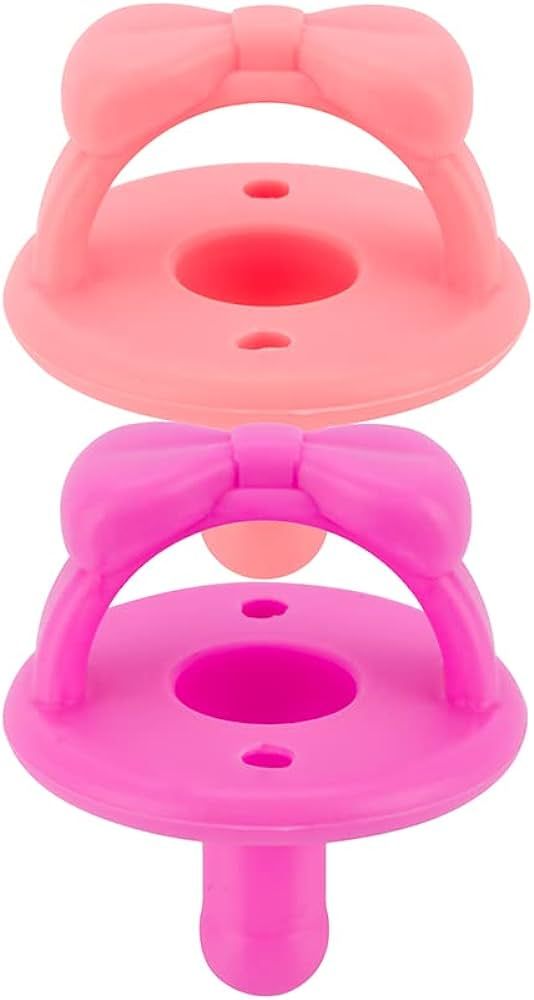 Itzy Ritzy Silicone Pacifiers for Newborn - Sweetie Soother Pacifiers Feature Collapsible Handle ... | Amazon (US)