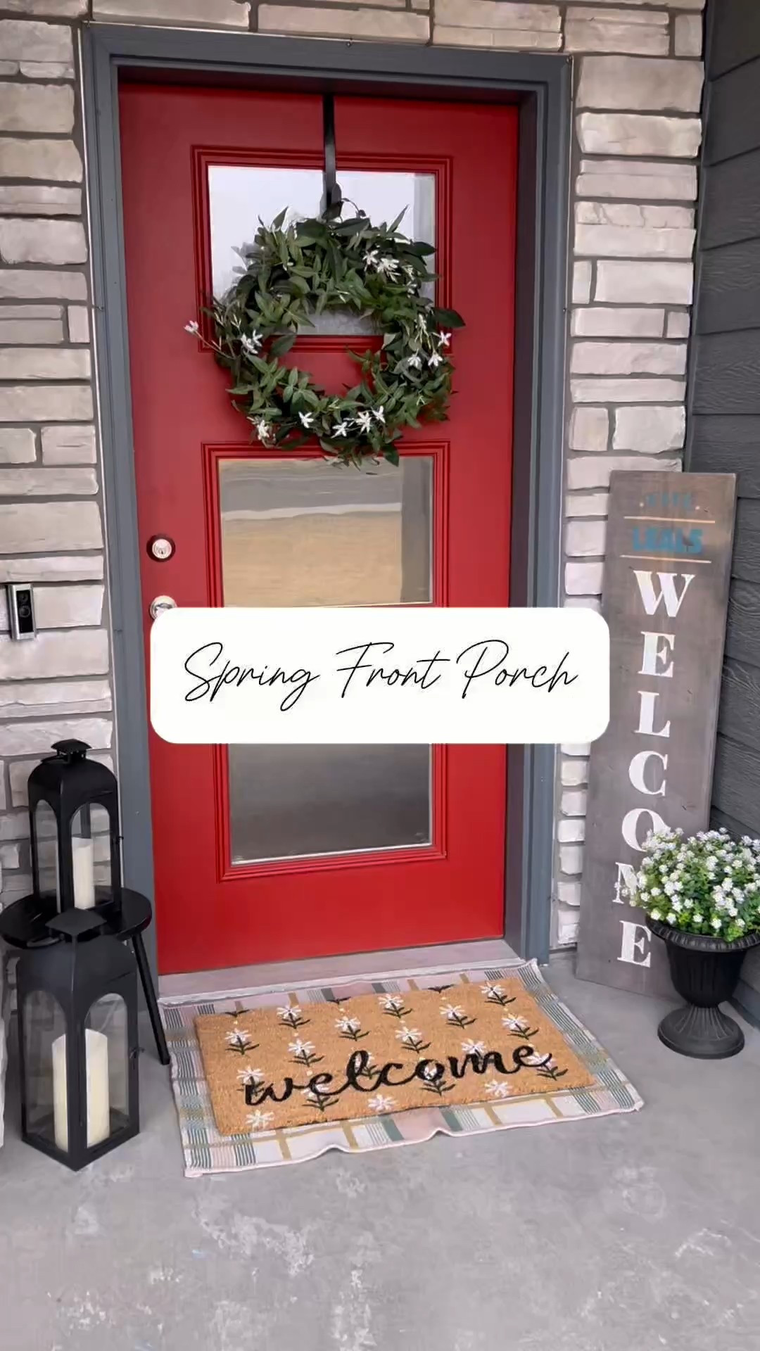 Small front porch Spring decor 🤍 #springdecor #frontporchdecor #springfrontporch #smallfrontporch

#LTKHome #LTKFindsUnder50 #LTKSeasonal