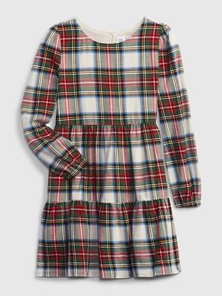 Kids Plaid Tiered Dress | Gap (US)