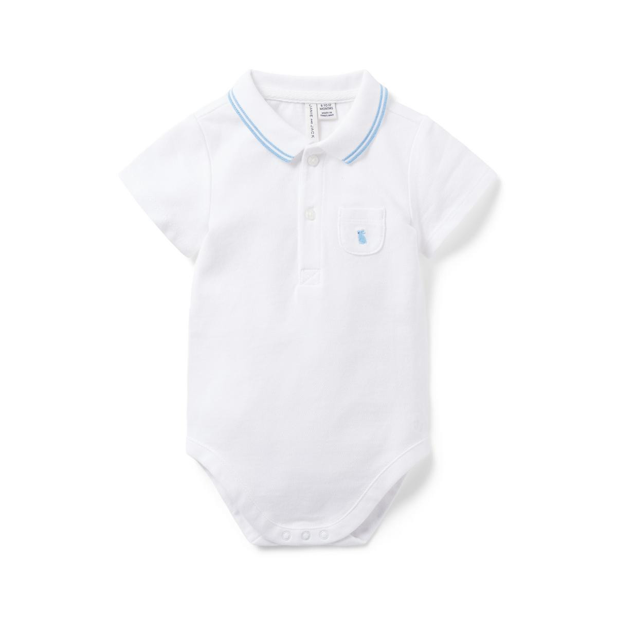 Baby Bunny Pique Polo Bodysuit | Janie and Jack