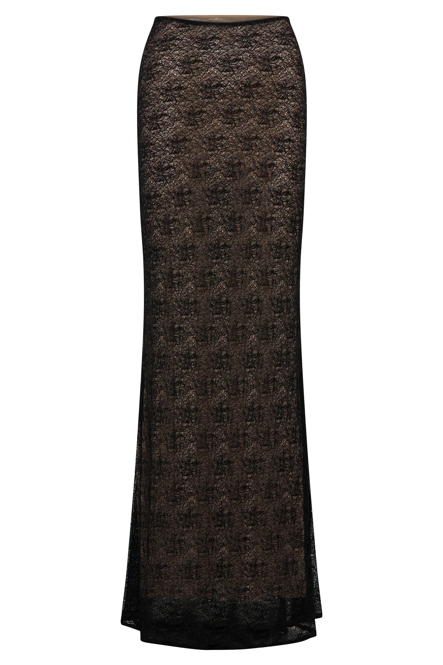 Robyn Sheer Lace Maxi Skirt - Black | Meshki (APAC)