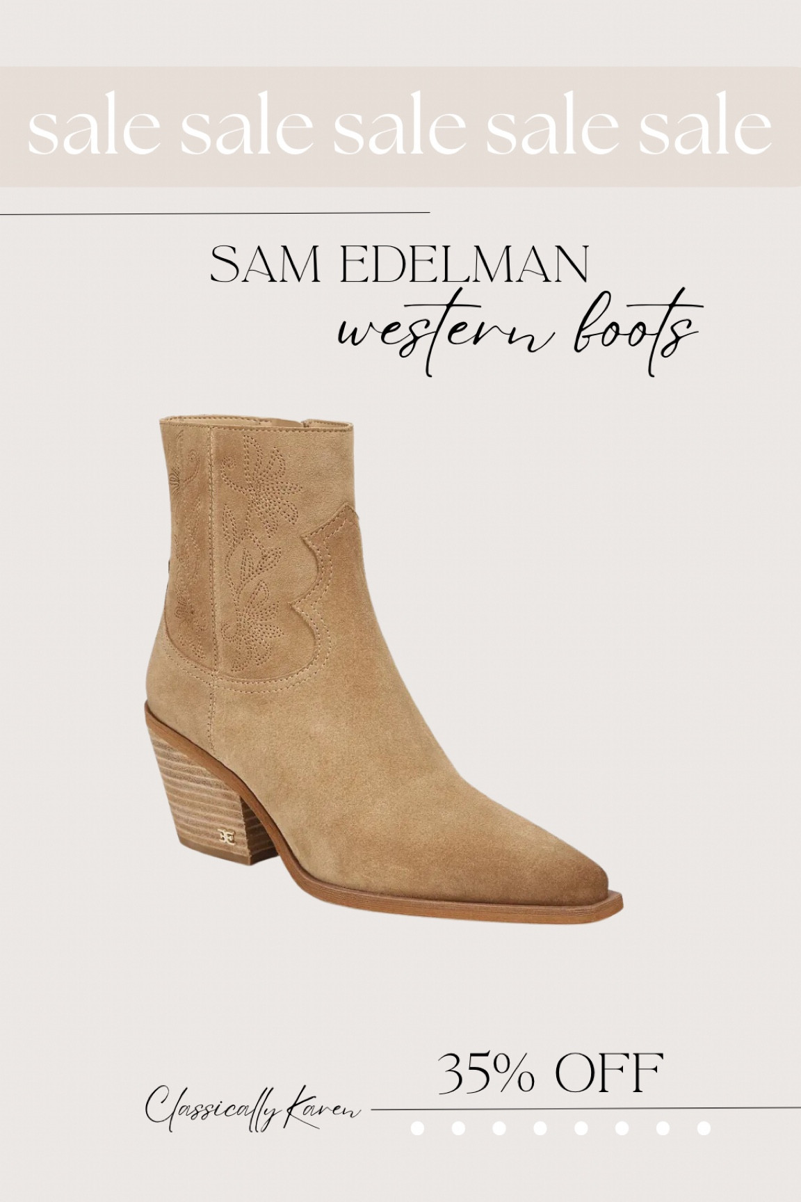 Sam edelman hot sale western boots