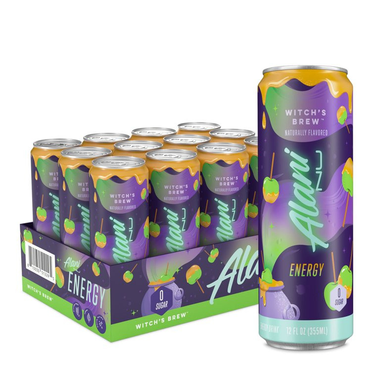 Alani Nu Sugar-Free Energy Drink, Pre-Workout Performance, Witch's Brew, 12 oz Cans (Pack of 12) ... | Walmart (US)