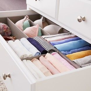 28" x 14" Grey Drawer Organization Solution | The Container Store