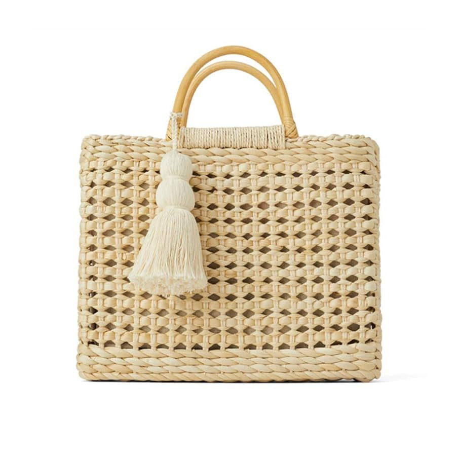 Fashion Women Summer Straw Crossbody Bag with Cute Tassels Pendant, Hand-Woven Beach Shoulder Bag... | Amazon (US)