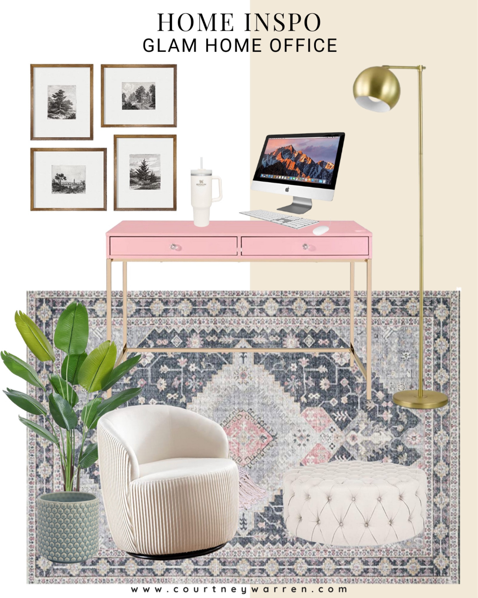 Glam home office decor ✨

Home office
Glam office
Home decor
In Home office 

#LTKhome #LTKunder100 #LTKSeasonal