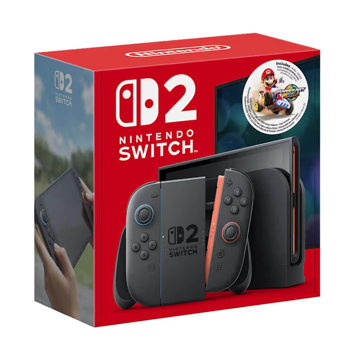 Nintendo Switch 2 Console Mario Kart World Bundle - Black | Macy's