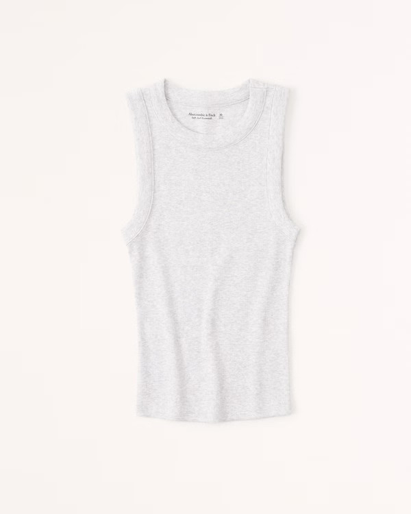 Essential Rib Tuckable Crew Tank | Abercrombie & Fitch (US)