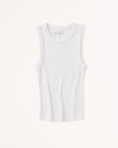 Essential Rib Tuckable Crew Tank | Abercrombie & Fitch (US)