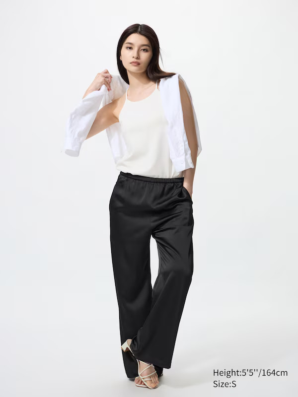 Satin Easy Trousers | UNIQLO (UK)