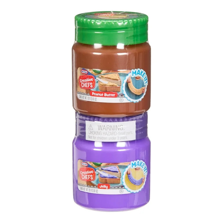 Creative Chefs Jar of Peanut Butter and Jelly with Make-It Mix Play Sand, Ages 3+ - Walmart.com | Walmart (US)
