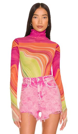 Zadie Top in Abstract Spring Wave | Revolve Clothing (Global)