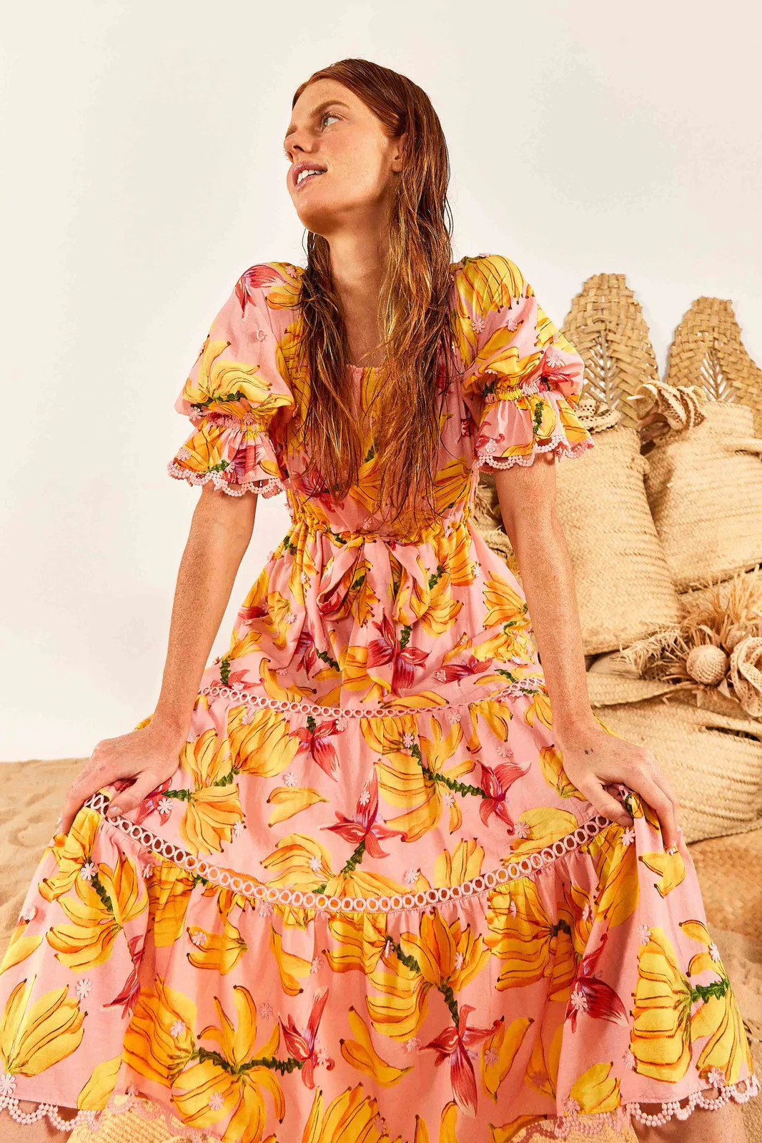 Banana Taste Midi Dress | FarmRio (US)