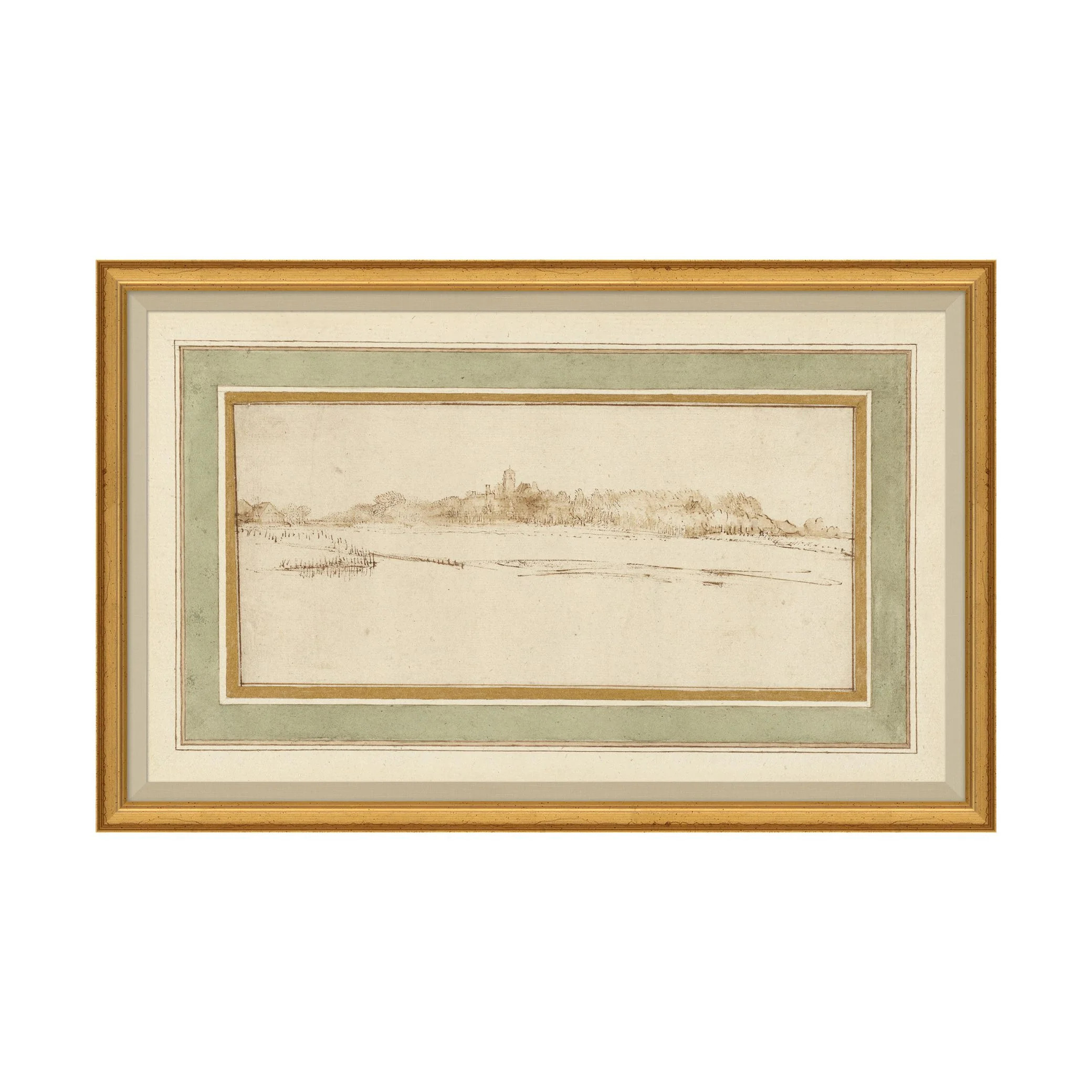 Rural Countryside Etching | Magnolia