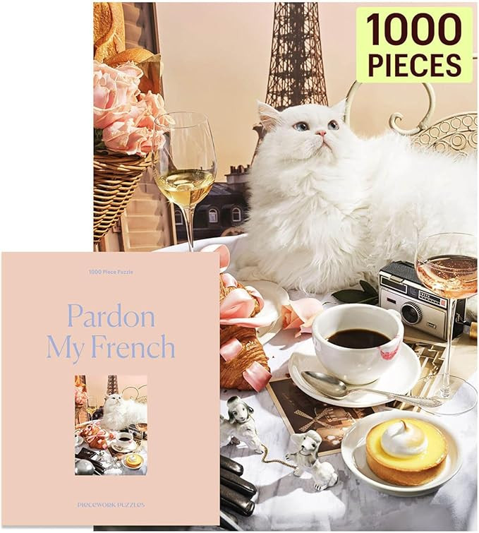 Piecework Pardon My French 1000 Piece Puzzle for Adults, Challenging Jigsaw Puzzle with Paris Ins... | Amazon (US)