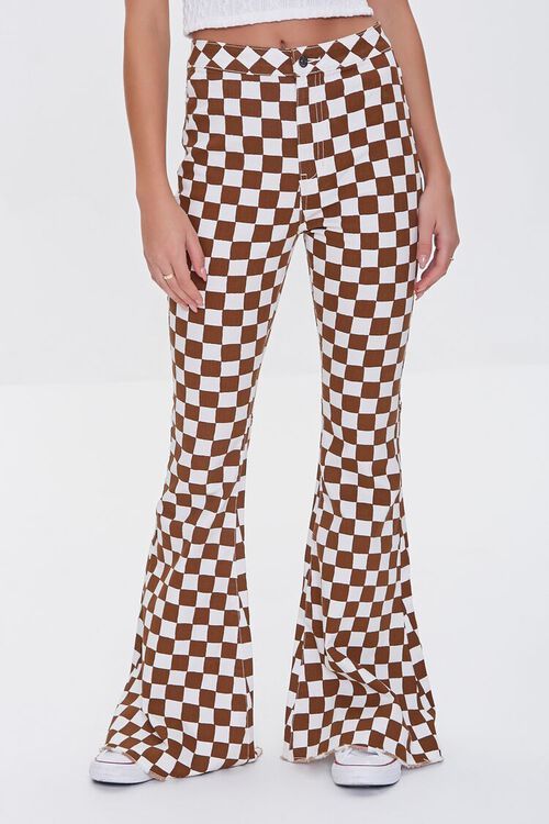 Checkered Flare Jeans | Forever 21 (US)
