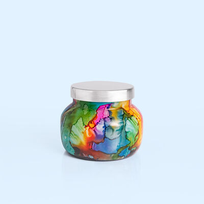 Volcano Rainbow Watercolor Petite Jar, 8 oz | Capri-Blue