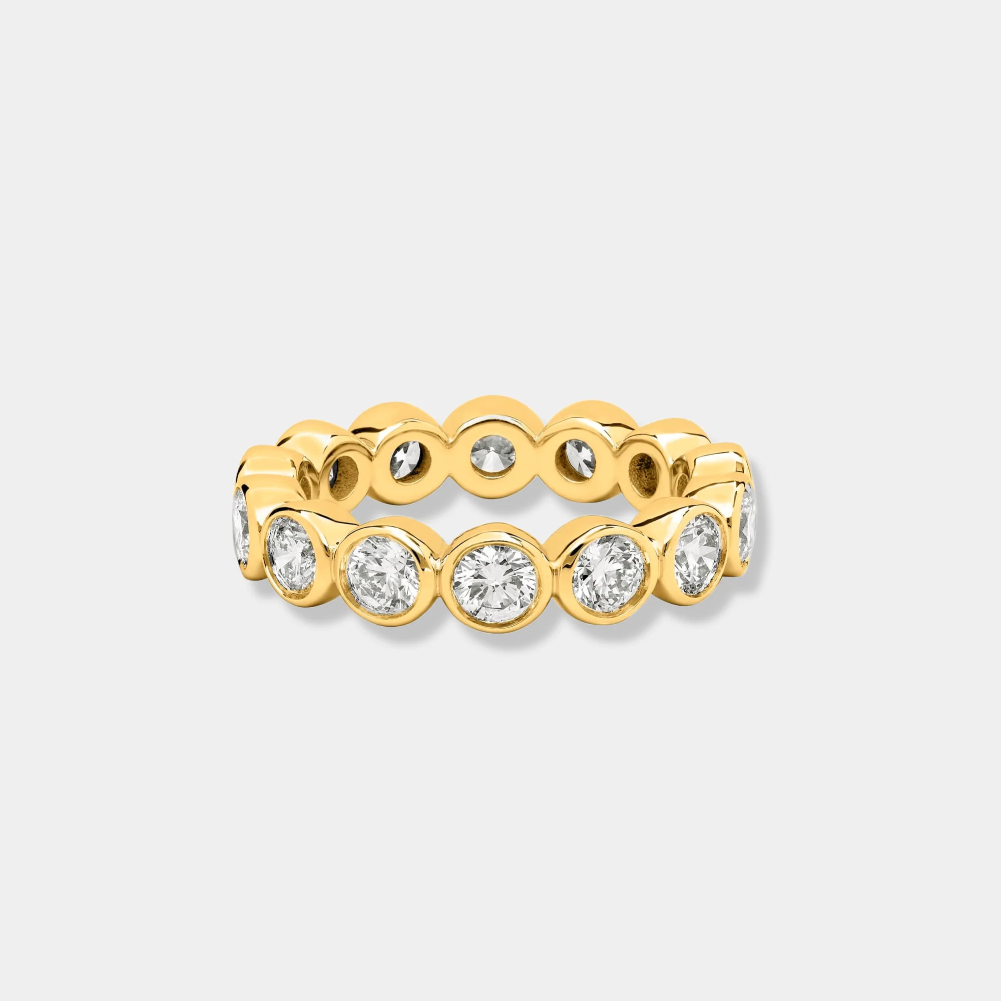 Rumi Round Bezel Set Eternity Ring | LINK'D THE LABEL