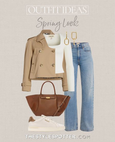 Spring Outfit Ideas 💐 
A spring outfit isn’t complete without cozy essentials and soft colors. This casual look is both stylish and practical for an easy spring outfit. The look is built of closet essentials that will be useful and versatile in your capsule wardrobe.  
Shop this look👇🏼 🌺 🌧️ 


#LTKU #LTKSeasonal #LTKsalealert