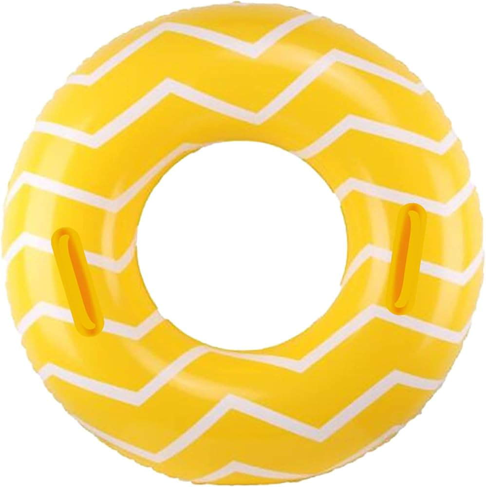 Inflatable Swim Ring for Children & Adults, Blow Up Pool Tubes with Handles | Amazon (US)