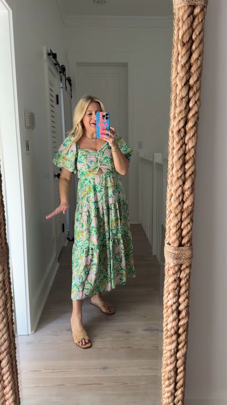 Obsessed with this Amazon dress! The color and fit is so good, comes in other prints. Wearing a small 

#LTKFindsUnder50 #LTKStyleTip #LTKSeasonal