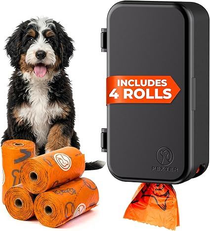 Pexter Dog Poop Bag Dispenser - Outdoor or Indoor Pet Waste Bag Dispenser Station - Stick-On or S... | Amazon (US)