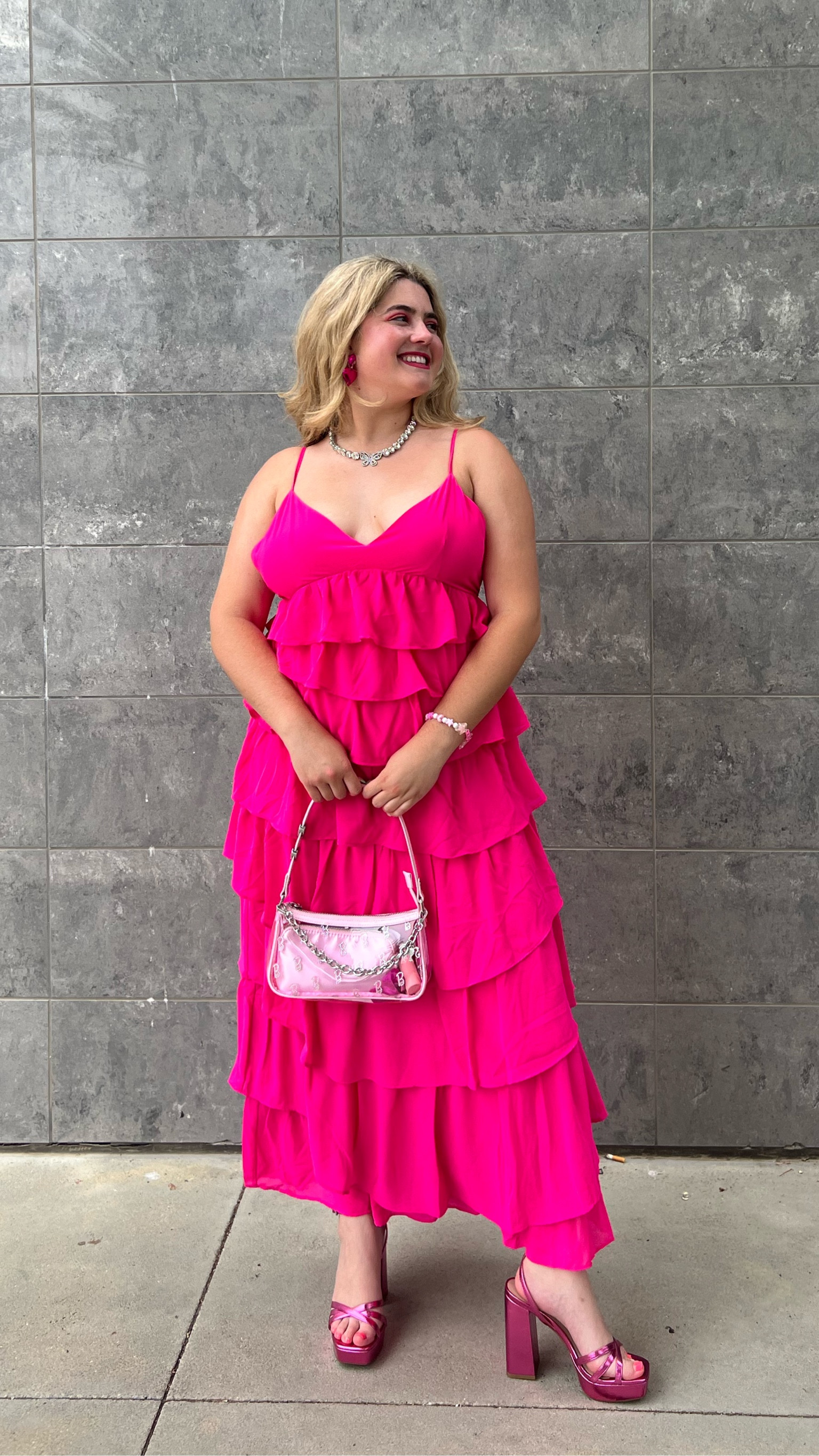 chinese dress ladies Plus Size Sequin Beaded Maxi Dress in Petal-pink-swatch