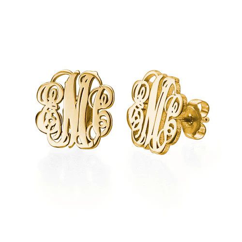 Monogram Stud Earrings | United Monograms