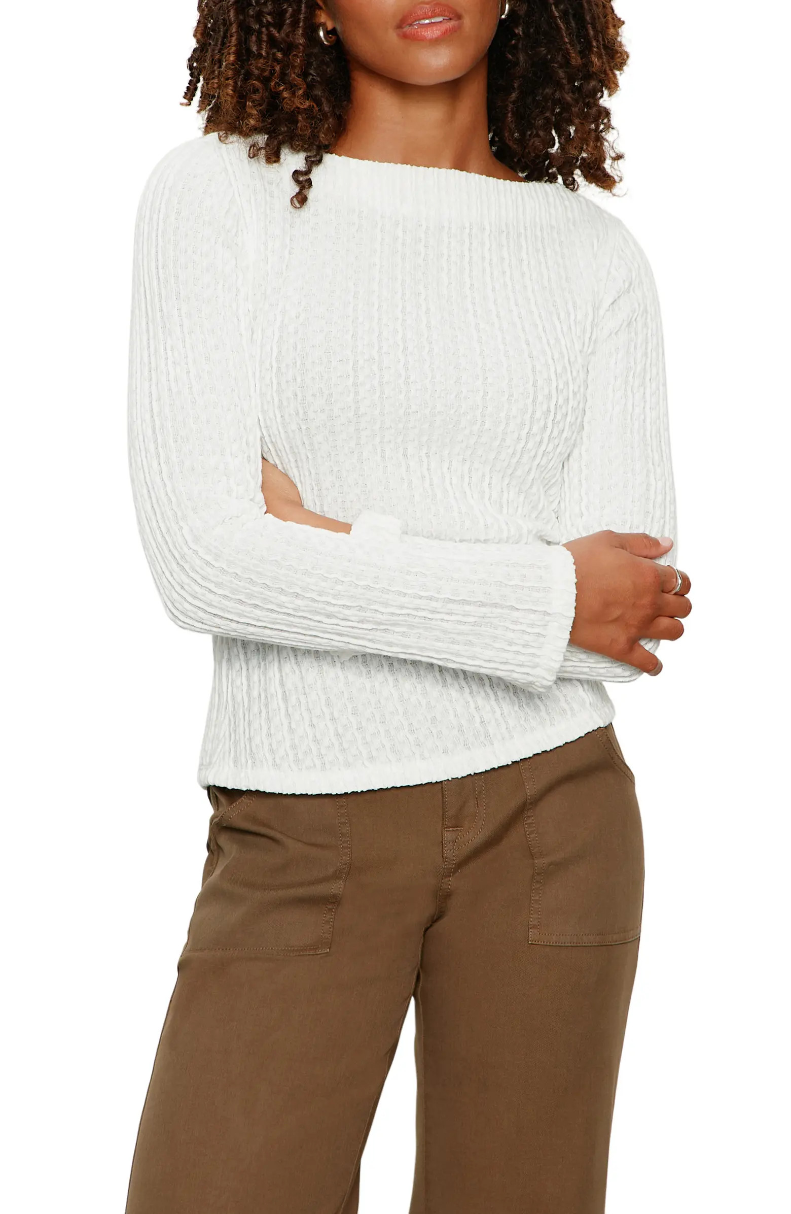 Boat Neck Rib Top | Nordstrom