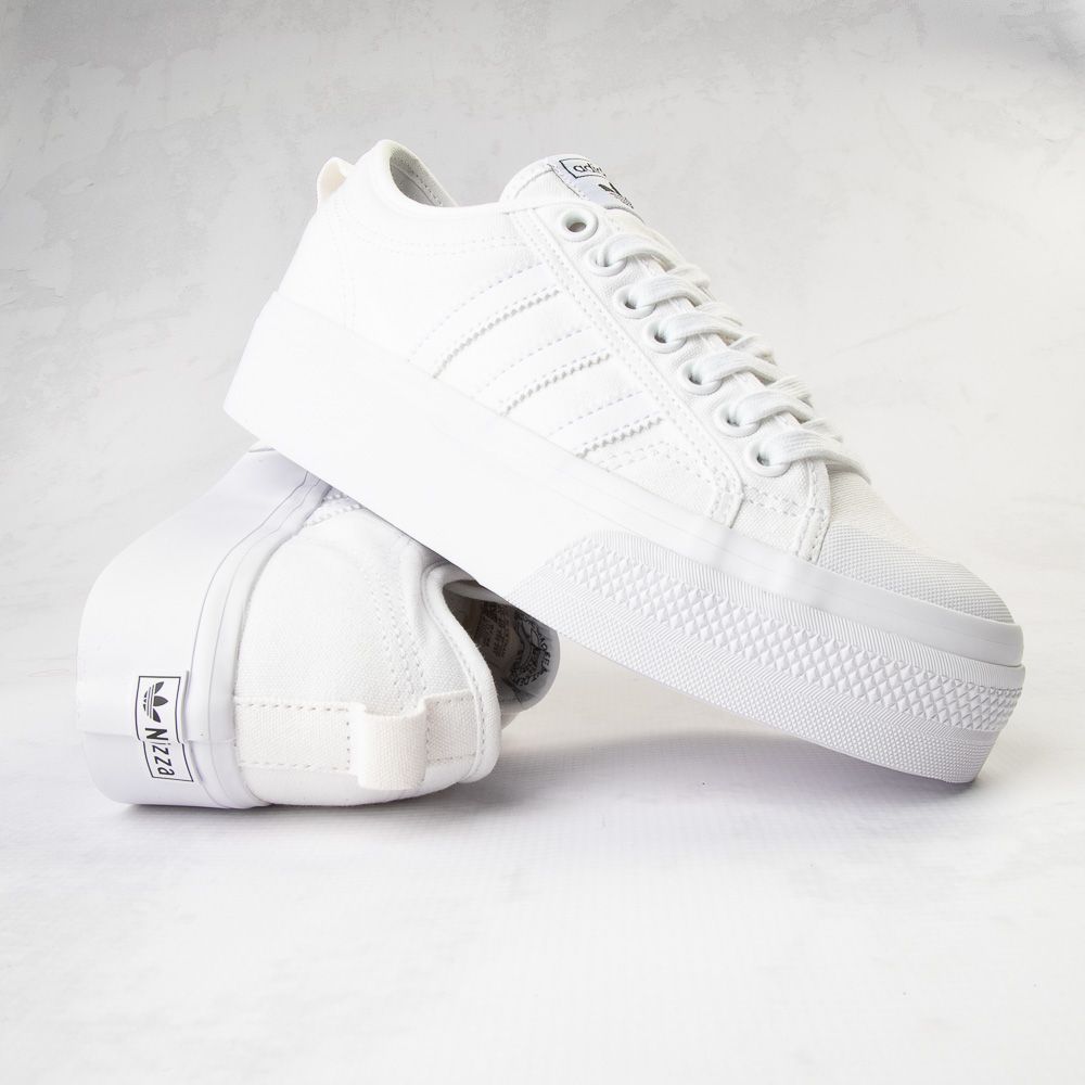 Womens adidas Nizza Platform Athletic Shoe - White | Journeys