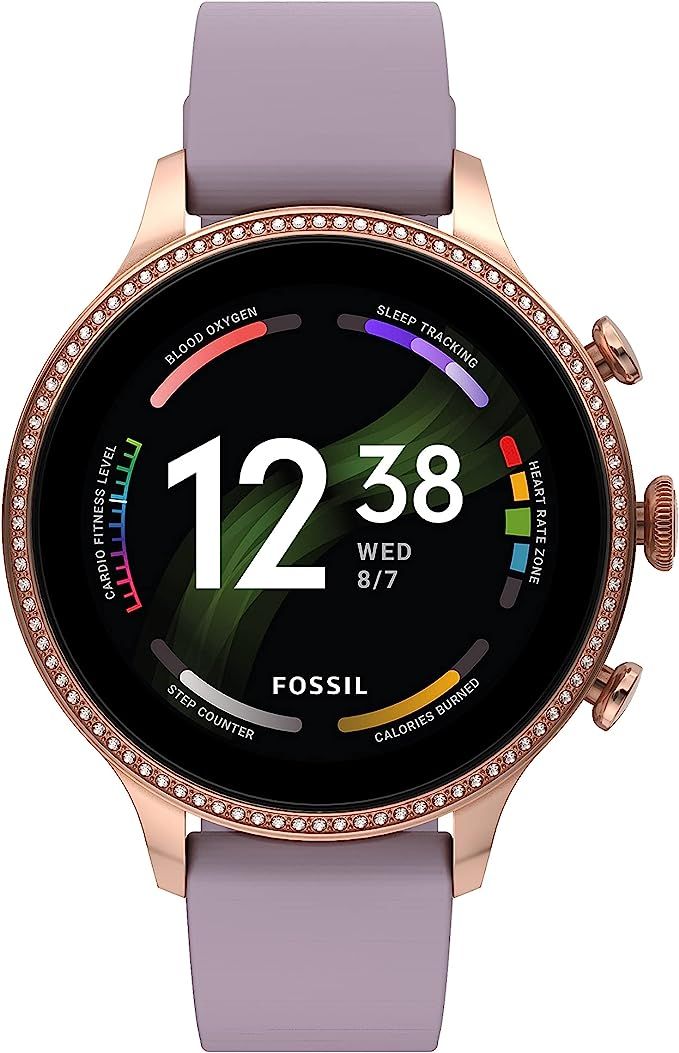 Fossil Gen 6 42mm Touchscreen Smartwatch with Alexa Built-In, Heart Rate, Blood Oxygen, GPS, Cont... | Amazon (US)